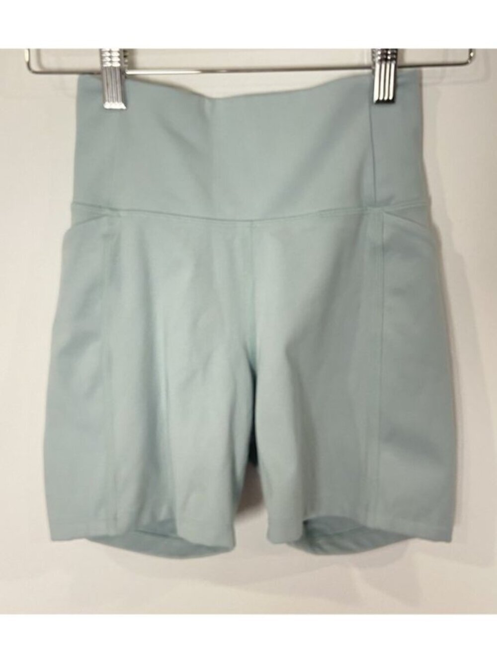Girlfriend Collective Biker Shorts Light Sage Green Size XS